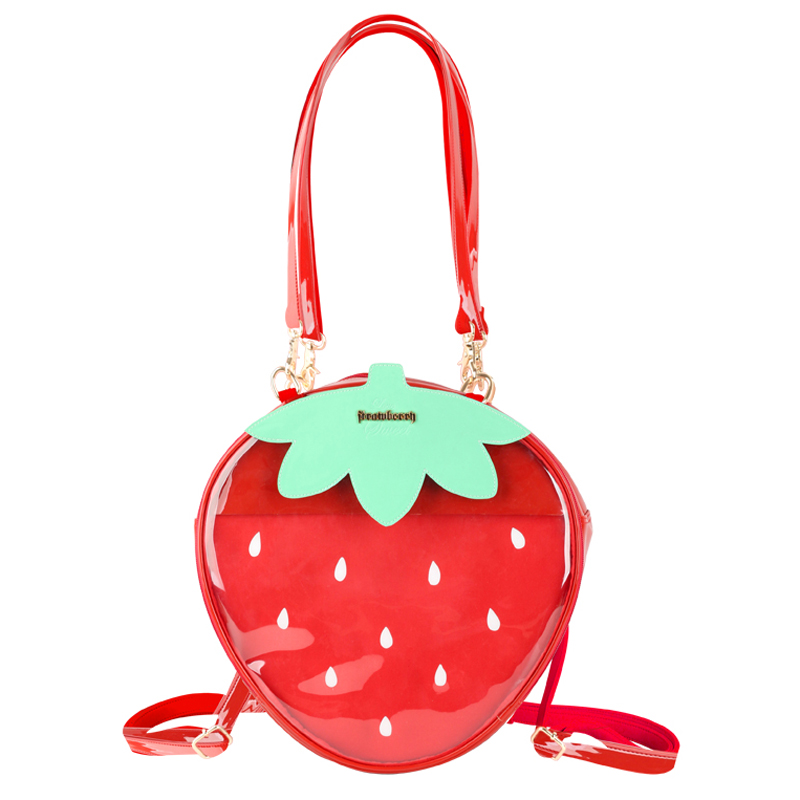 China ITA bag manufacturer custom ITA shoulder bag lady strawberry ITA bag custom printed ITA bag