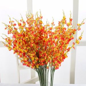 Artificial Orchid Silk Fake Flowers Faux Dancing Lady Orchids Stems Flower Real Touch for Wedding Home Office Party Hotel Decor