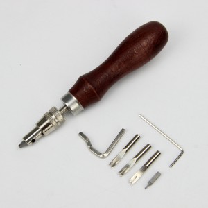 7 In1 Multifunctional Groover Skiving Edger Working Ditch Slotting Leather Craft Tools Kit