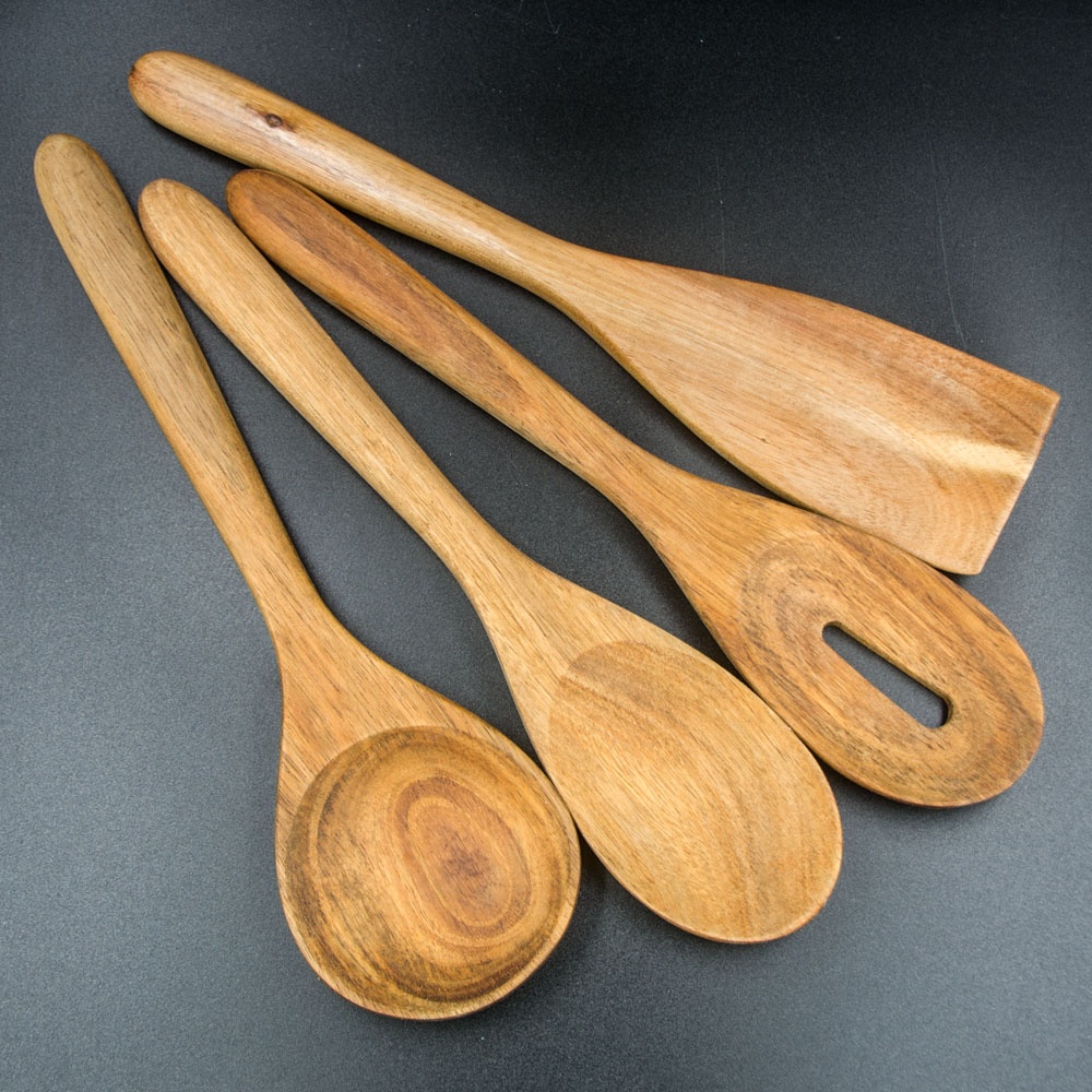 4pcs Acacia wood kitchen utensil tools