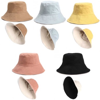 Customized Summer Sun Beach Outerdoor Bucket Cotton Hat