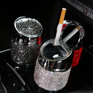 Car bling Diamond-mounted car multifunctional universal diamond-mounted car ashtray