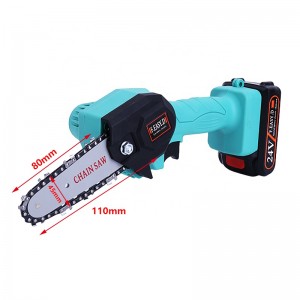 24V Mini Electric Saw Chainsaw For Woodworking Garden Logging Tools 550W Electric Brush-less Chain Power Saw