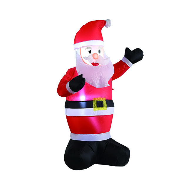 Hot selling 3.5FT customized outdoor Christmas decorations LED lights inflatables Santa