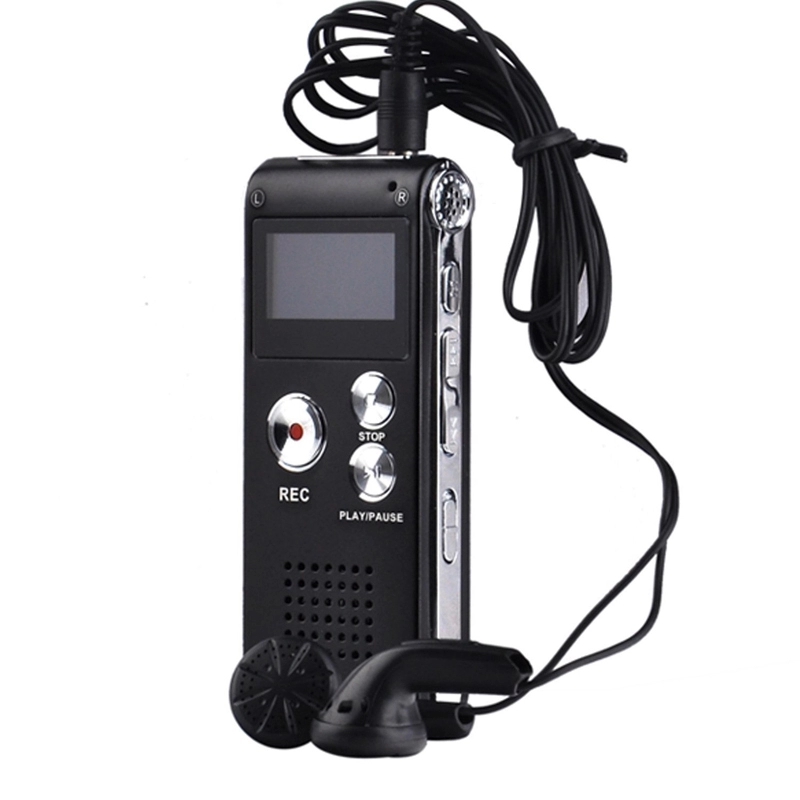 Mini Digital Voice Recorder for Lectures with Double Sensitive Microphone and MP3 Playback