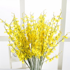 Artificial Orchid Silk Fake Flowers Faux Dancing Lady Orchids Stems Flower Real Touch for Wedding Home Office Party Hotel Decor