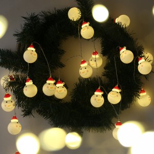 led lantern Christmas snowman battery light Christmas tree Santa Claus decoration light string