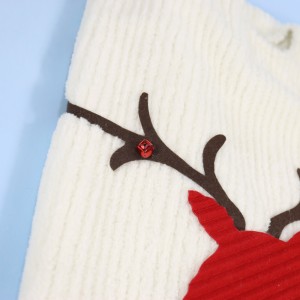 Cute Bell Deer Round High Quality Christmas Tree Skirt