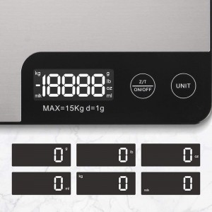 Amazon Measuring Grams Stainless Steel Electronic Lcd Digital High Precision Kitchen Weighing Food Scale