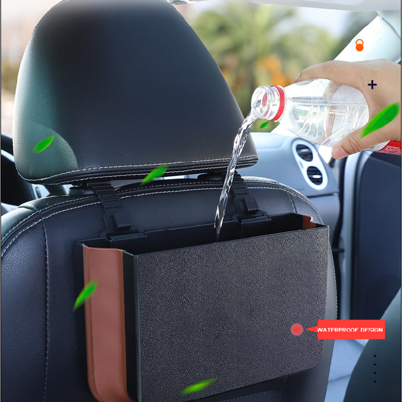 Car trash can foldable hanging cartoon car multi-function umbrella storage bucket car storage supplies-Yiwu automotive supplies professional foreign trade agency Featured Image