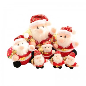 New product popular Christmas ornaments plush filling cotton Bearded Santa Claus Elk