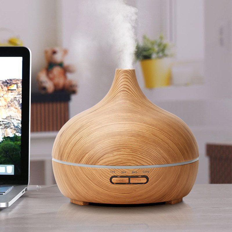 Wood grain 500lm humidifier bedroom hotel home large fog volume wood grain aromatherapy humidifier atomization Yiwu Wholesale Market In Yiwu Purchasing agent for home appliances Featured Image
