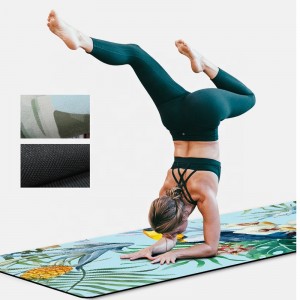Wholesale OEMODM full color natural rubber yoga mats, suede yoga mat machine washable