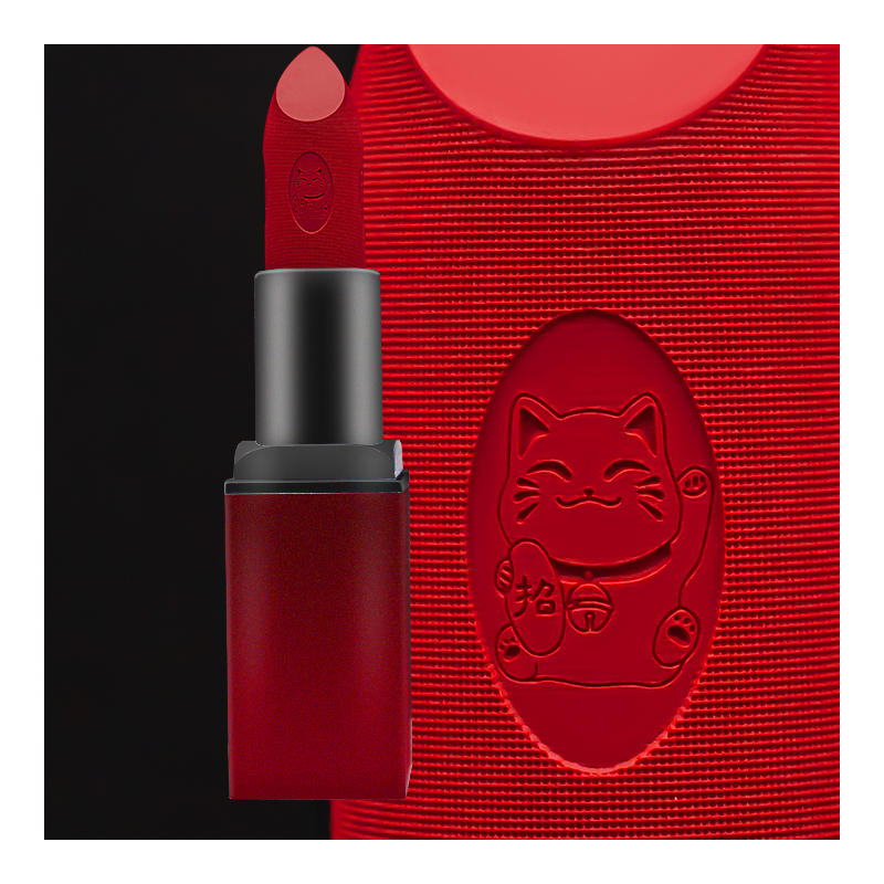 Nude matte mickey stick logo customized pattern design water proof private logo matte lipstick