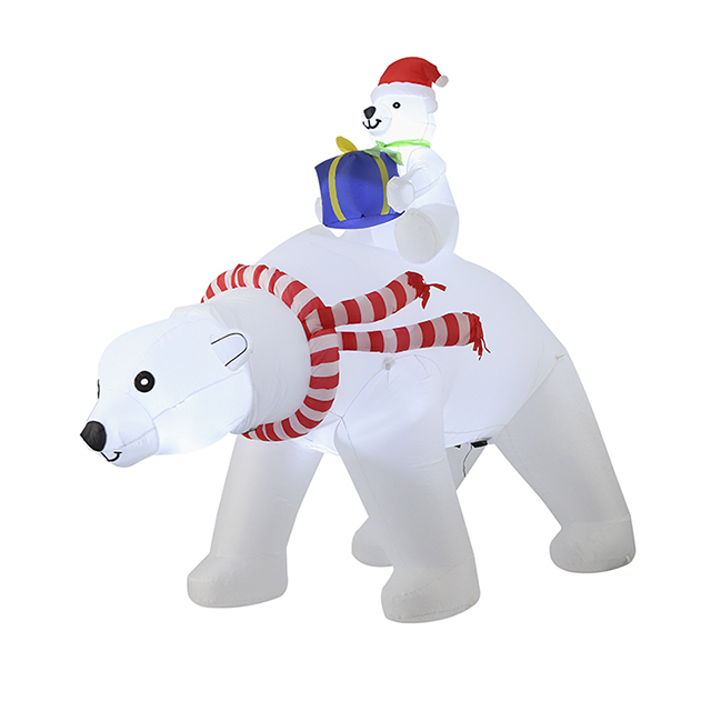 6FT Christmas inflatable bear outdoor yard decoration
