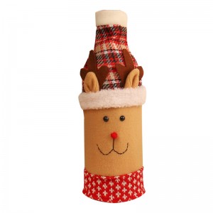 Red Wine Bottle Santa Claus Cover Bag Home Christmas Decoration Accessories Lovely Christmas Products