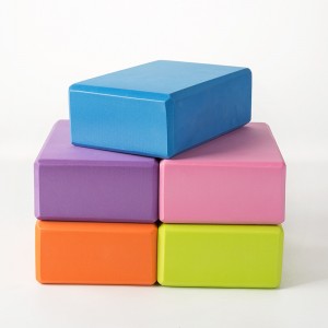 High Density Foam Eva Pilates Yoga Exercise Block Eco Friendly Anti-Slip Custom Logo Printed Colorful Yoga Brick Block
