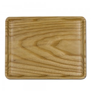 wooden food serving tray cake plate nuts plate for household & restaurant