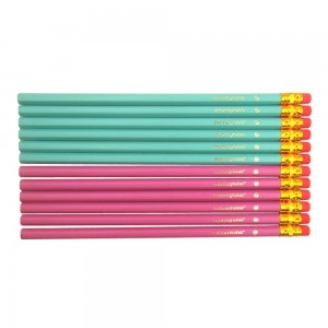 Cheap price wholesale custom wooden standard pencil with eraser in bulk