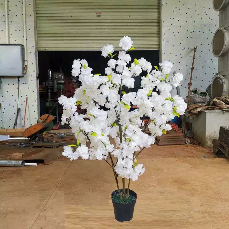Tall Artificial Wedding Flower Trees Cherry Blossom Fake Tree For Wedding Centerpieces