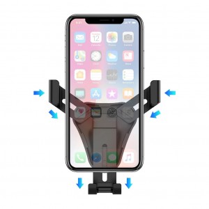 Air Vent Phone Holder Hand Free Automatic Car Phone Mount Auto-Clamping Cell Phone Car Mount for All Smartphone