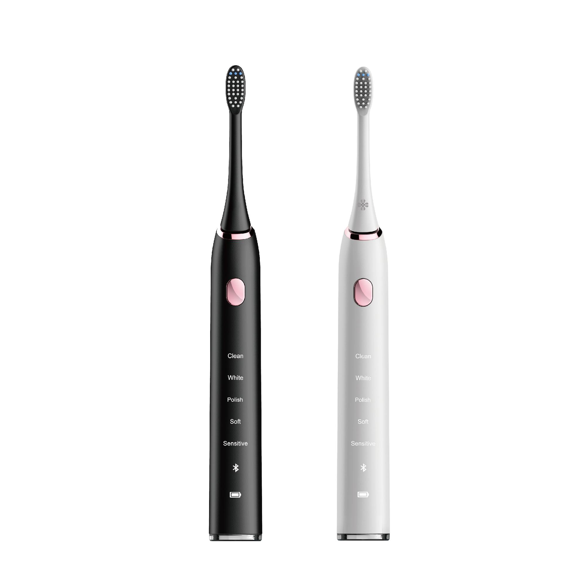 China factory wholesaler bluetooth sonic vibration toothbrush with 800mAh rechargeable battery with CE ROSH certificated