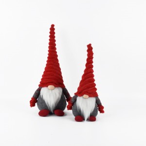Christmas Doll Ornaments Santa Claus OEM Customized Elf Tomte Navidad Decor Stuffed Plush Gnome For Christmas