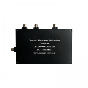 DC-6000 MHz/6000–12000 MHz/12000–18000 MHz Mikrostreifen-Triplexer