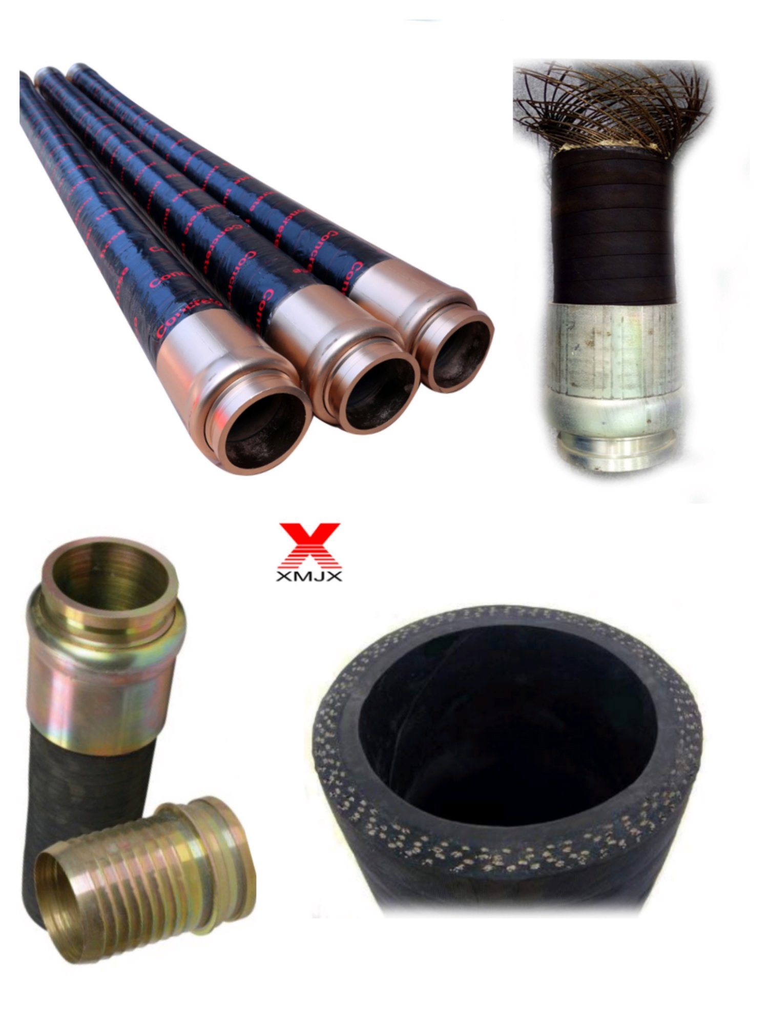 Raccordi per tubi idraulici Tubo di gomma idraulico per tessitura di tubi di gomma