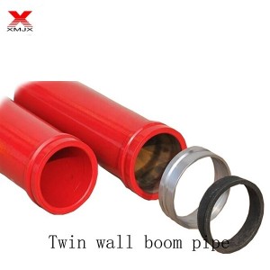 Tubo de lança de parede dupla de 5" 3000 mm 4,5 mm (2,5 + 2)