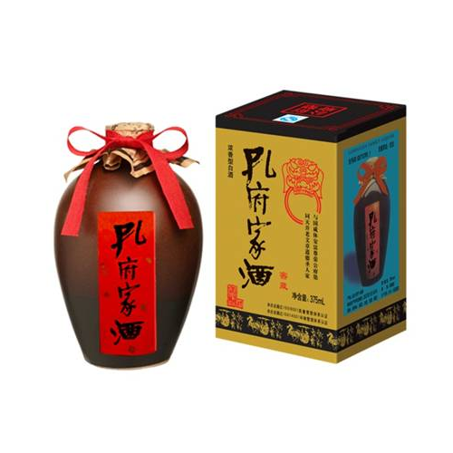 Liquore della famiglia Confucio-Classico39% Confezione da 375 ml Liquore Distillati a bassa prova Sorgo Baijiu Immagine in primo piano