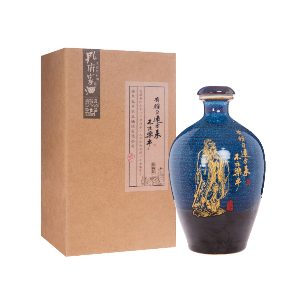 Confucius Family Liquor-Classic 52% Package Liquor High Proof Spirits Sorghum Baijiu გამორჩეული სურათი