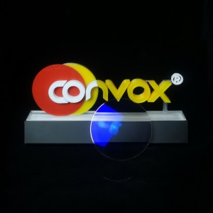 CONVOX Anti-Fog lentea 1.61 argi urdina moztutako shmc betaurreko lente optiko