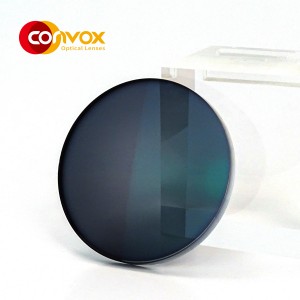 High Index Single Vision 1.61 MR-8 Photo Gray Brown Spin Coating Optical Lens
