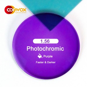 1,56 lentilles optiques photochromiques G8 de belle couleur HMC 65/70mm