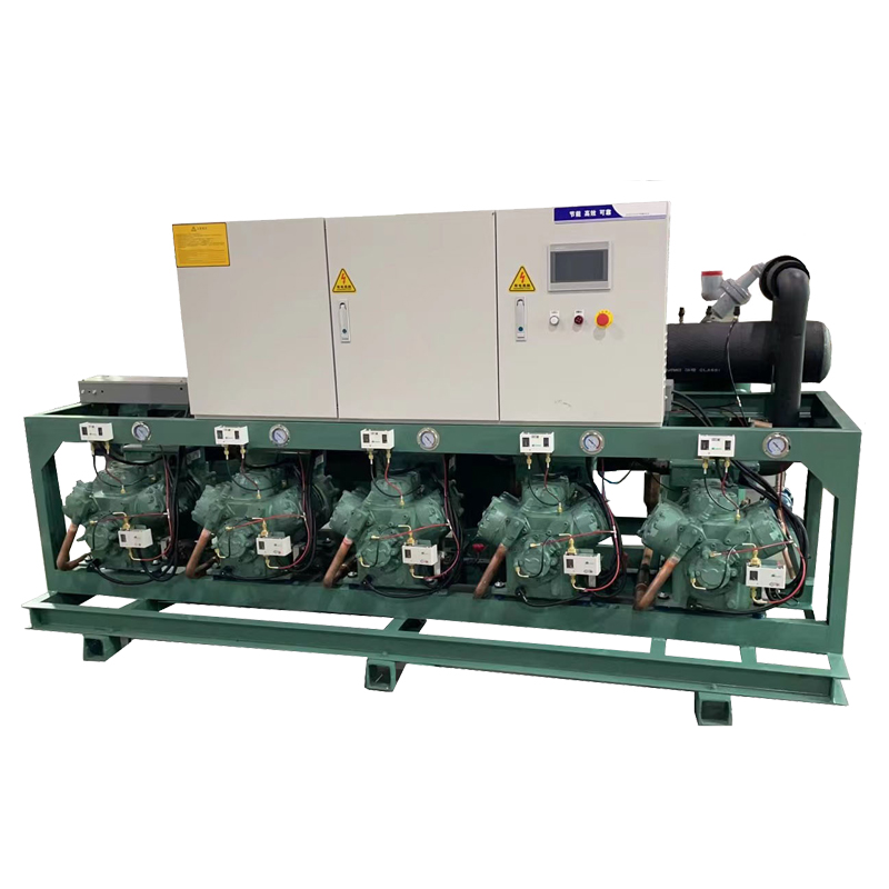 China Open Type Refrigeration Industrial Parallel Compressors Unit  for cold storage blast freezer Featured Image
