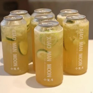 Lata de refresco transparente de plástico PET de 250 ml, 330 ml, 500 ml, 550 ml y 650 ml de alta calidad para bebidas Frasco de refresco transparente personalizado