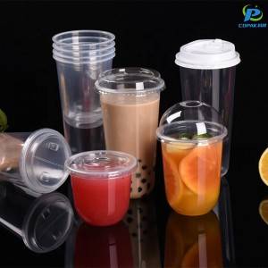 Veľkoobchodný továrenský čínsky jednorazový plastový pohár na nápoje