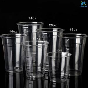 High definition China 2018 New Design Clear PP Cup Plastic up Pet Cup