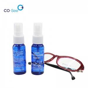 CoSee Anti Zavona Solomaso Lens Cleaner Liquid Solution Defogger Spray ho an'ny solomaso