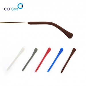 Factory source Neoprene Eyeglasses String - Colorful Glasses Temple End Tips Anti Slip Soft Silicone Eyeglass Ear Socks Tube Sleeve Thin Retainers – Co-See