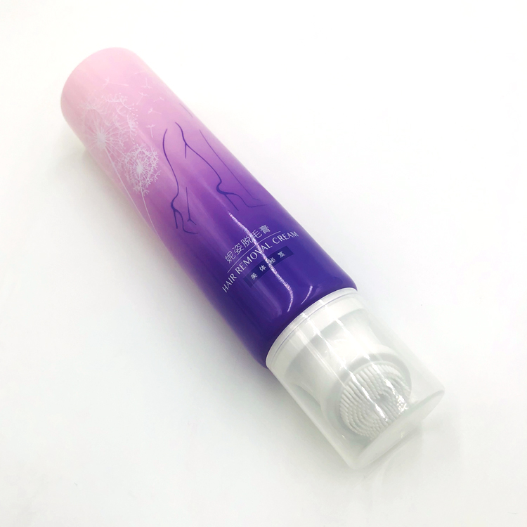 Novi prudutti D40mm Face Wash Plastic Cosmetic Silicone Massage Brush Tube With Brush Applicator
