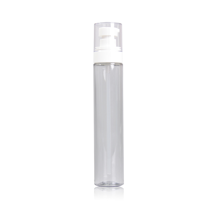 Commerciu à l'ingrosu 10ml 30ml 50ml 60ml 100ml 120ml Imballaggio in forma rotonda Bottiglia spray per a faccia in plastica PET