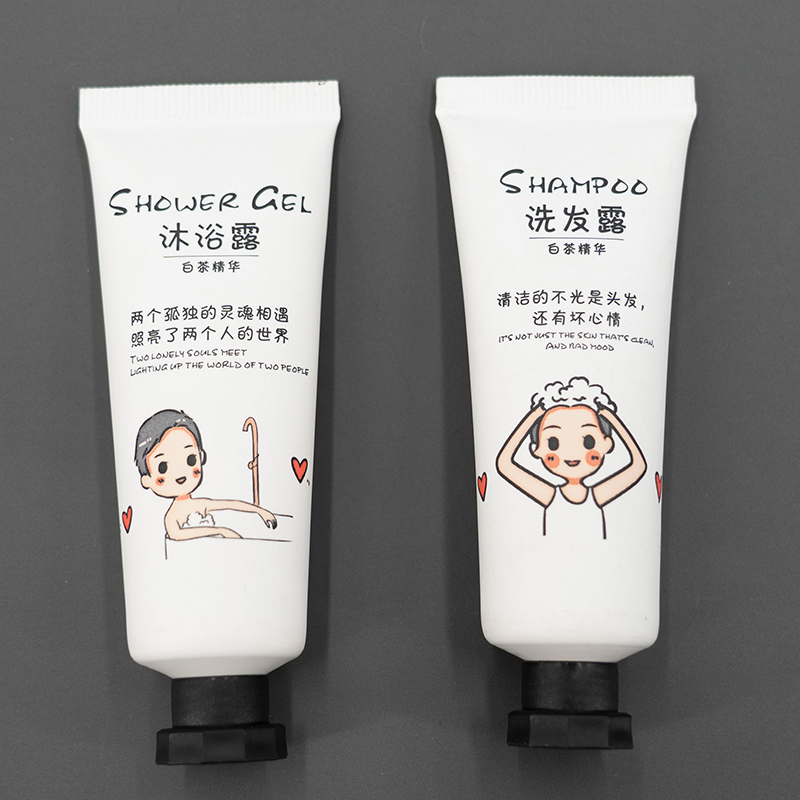 Impressão personalizada Luxo Lavagem facial Protetor solar Creme para as mãos Loção para o corpo Shampoo Cosmético Tubo plástico Embalagem