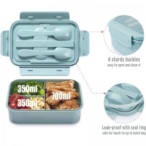 Microwave Safe Pp Plastic Portable Lunch Box