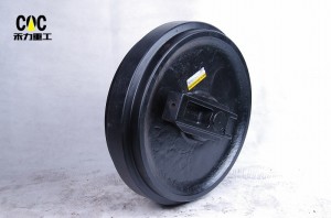 Wholesale fabricated idler roller excavator track idler for HYUNDAI R130 front idler wheel