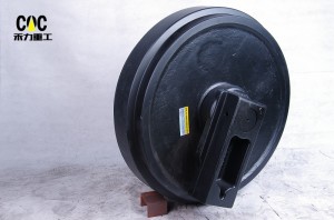 Konstruksjonsunderstell løpehjulsdeler Engros svart frontløpehjul for gravemaskin løpehjul R934