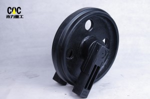 Forreste sporløbsled til minigraver Jcb hjul Bulldozer dele Gummiløber Js220 Pc20 Pc60 Pc200 Pc300 Ex120-2 Js220 Made in Mexico Idler PC60