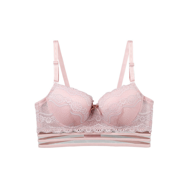 Floral Embroidery Mesh Underwire Bra Featured Image