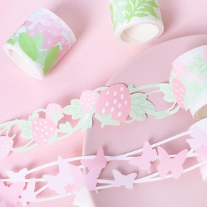 Masking Print Design Flower Decoration Foil Washi Tape